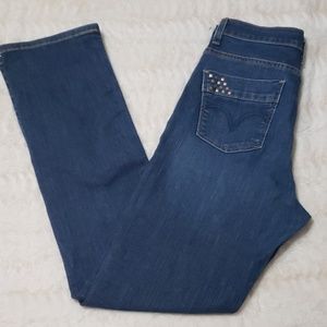 Levi's 512 perfectly slimming straight leg jeans
